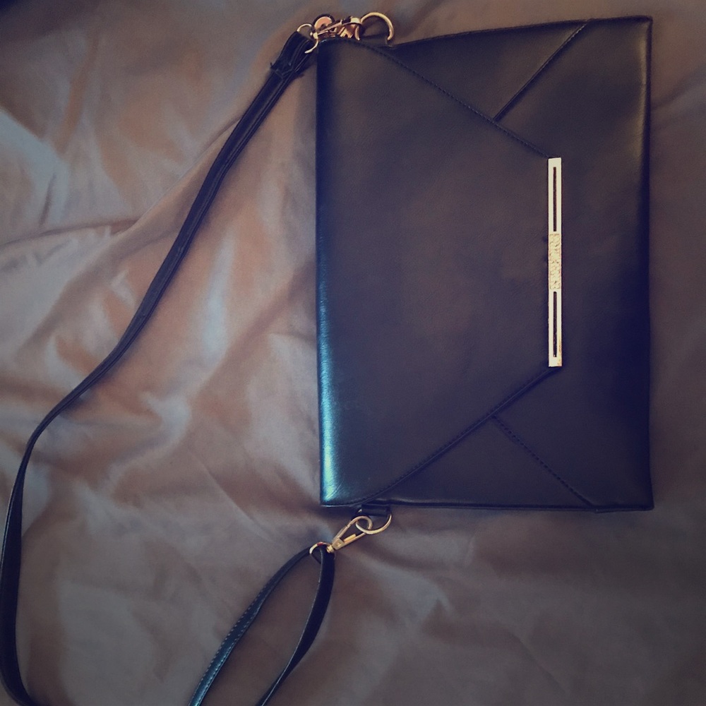 Black crossbody/clutch/wristlet